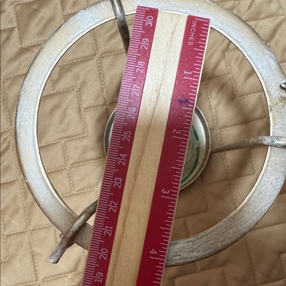 PIER 1. Glass Pumpkin With Removable Metal Pillar Candle Holder. - Picture 8 of 8